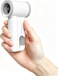 CIVPOWER Portable Mini Fan Handheld: Personal Travel Fan USB Rechargeable - 100 Speed Turbo Fan with LED Display - Pocket Size 8H Max Runtime, Outdoor Sport Hiking Concert Gift for Women Men, White by CIVPOWER