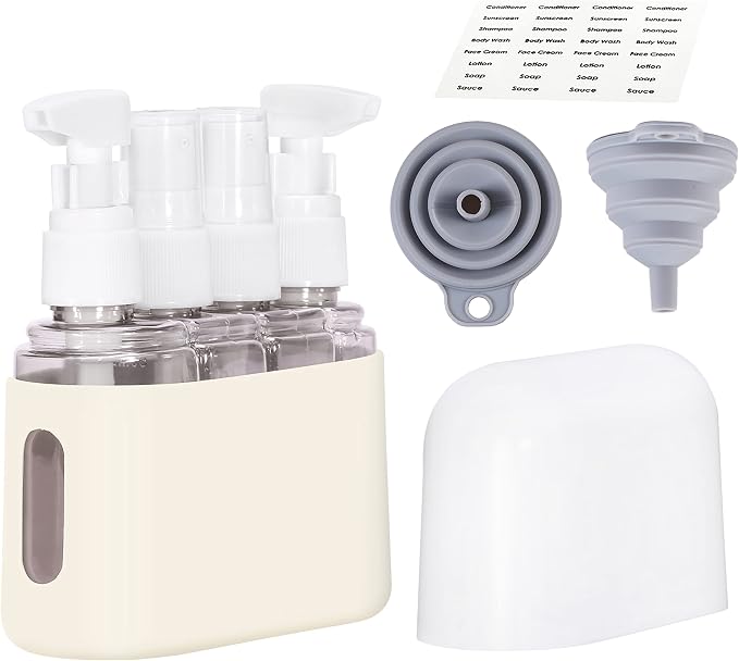 Bpluma Travel Bottles, Leak Proof Containers | For Toiletries TSA Approved Airplane Accessories Kits For Liquid With Labels by Bpluma