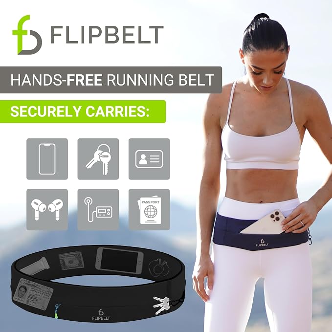 FlipBelt Zipper Running Belt, Waist Pack for Fitness and Running, US Company - Image 2