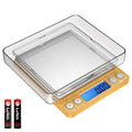 AMIR Digital Kitchen Scale, 500g Mini Pocket Jewelry Scale, Cooking Digital Food Scale with Back-Lit LCD Display, 2 Trays, 6 Units (Battery Included) by AMIR