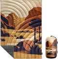 Camping Blanket,Puffy Printed Camp Blankets Lightweight Packable for Outdoor Camping,Traveling, Stadium, Hiking, Picnics by hotkoko