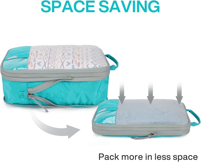 BAGSMART Compression Packing Cubes for Travel Essentials | 14 Set /6 Set /4 Set/2 Set, Lightweight, Durable - Image 4
