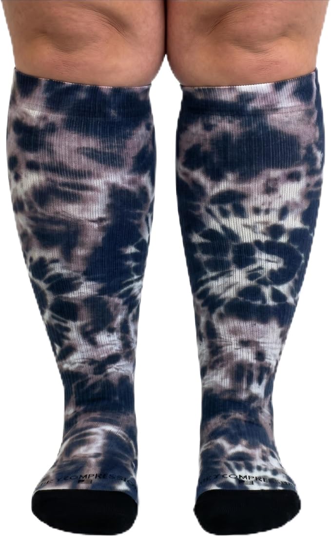 Crazy Compression Socks, Comfortable Support Socks for Recovery, Travel, Hiking, and Long-Hour Comfort w/Fun Designs by CrazyCompression