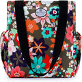 HUA ANGEL Floral Tote Bag - Casual Shoulder Bag Daily Tote Bag with Zipper Gym Travel Shopping Work Handbag for Women by Huaangel