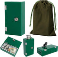 Acrylic Cash Box for Gambler Pocket Size,Winners Bank with 2 Keys Storage Bag, Compact Portable Secure Money Organizer Safe Lock Box for Casino, Control Gambler,Green,1 Pack, Christmas Gift for Men by ClarityCraze
