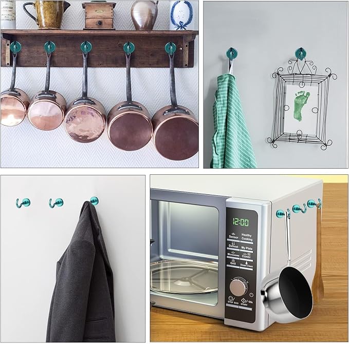 DIYMAG Magnetic Hooks 10pcs 30lbs+ Cruise Essentials 2026 Magnet Hook Green | Neodymium Heavy Duty Strong Magnets Hanging Ship Cabins Refrigerator Fridge Classroom Beach Vacation Kitchen Grills Home Tool - Image 6