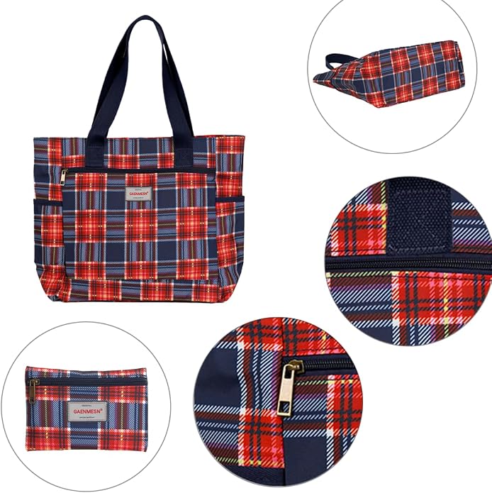 GAENMESN Women's Lightweight Waterproof Tote Bag Durable Designer Handbag with Zipper Travel Commute Everyday Use - Image 6