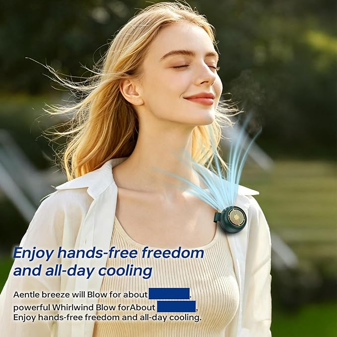 Mini Clip-On Personal Fan, 360° Rotation, LED Speed Display, Quiet Operation, 5 Adjustable Speeds from Gentle Breeze to Strong Airflow, Ultra Light Portable Fan for Stroller Travel Office Gift - Image 5