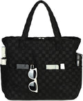 LEDAOU Large Beach Bag for Women, Waterproof Sandproof Tote Bag with Zipper | 36L Pool and Swim bag with Zipper, Wet/Dry pocket and 7 Pockets for Beach Days, Cruises, Vacations and Family travel by LEDAOU