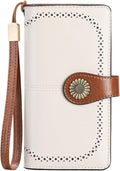 SENDEFN Wallets for Women Leather Credit Card Holder with RFID Blocking Large Capacity Wristlet | with RFID Blocking by SENDEFN