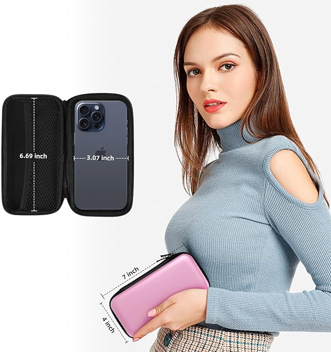 iMangoo Travel Essential Electronics Organizer Charger Case Carrying Pouch | 6.5x3.2x1" Power Bank Tech Accessories Protective Storage Shockproof Portable Purse Men Women School Office Trips Must Have - Image 3
