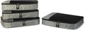 Amazon Essentials 4-Piece Packing Cubes Travel Accessories Set, Luggage Organizer, Suitcase Organizer with Double Zipper, Mesh Top, Space-Saving, Large, Gray (Previously Amazon Basics) by AmazonEssentials