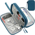 CAAORDKSO Electronics Organizer Travel Case, Water Resistant Cable Organizer Bag Cord Organizer Pouch for Cable, USB, Charger, Phone, Power Bank, Earphone, Electronics Accessories (Dark Green, Medium) by Unknown