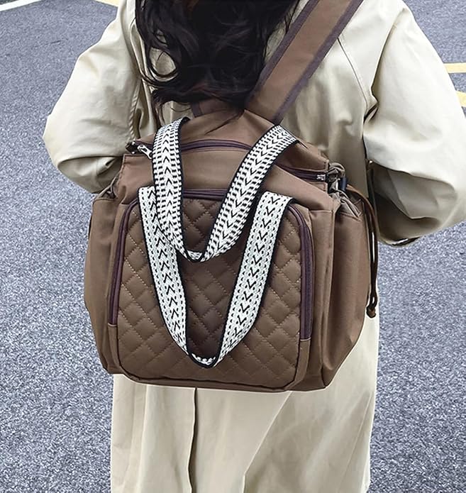 Travel Duffel Bag Weekender Bags for Women, Expandable Tote Handbag Diaper Bag Backpack Shoulder Bag for Car Work Daily - Image 2