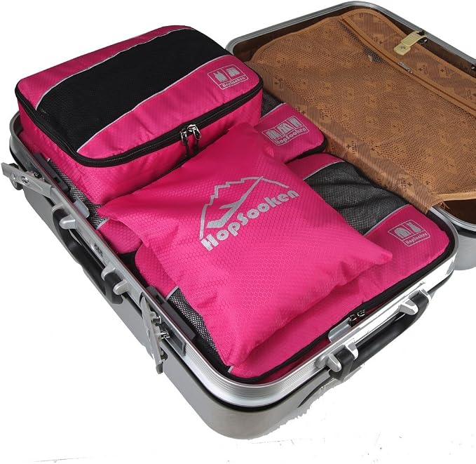 5 Set Packing Cubes for Travel Large Suitcase Luggage Organizer Bags Travel Accessories Vacation 4 Cubes 1 Laundry Pouch Bag - Image 4