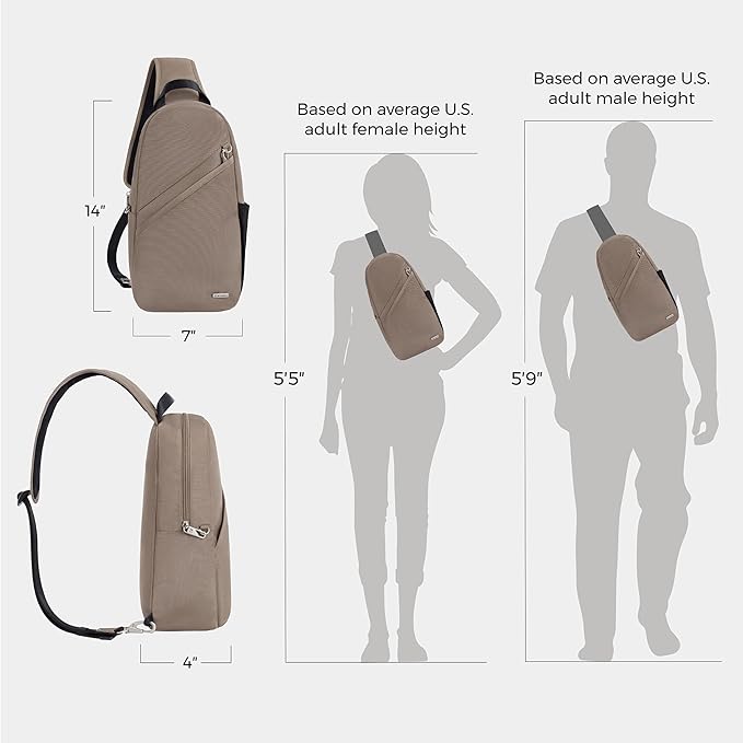 Travelon Anti-Theft Classic Sling Bag - Image 4