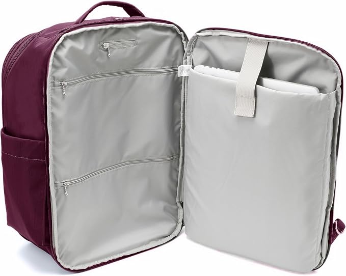 Securtex® Classic Anti-Theft Convertible Travel Backpack - 11x17” Carry-On, Fits 16” Laptop, Locking Zippers, Expandable - Image 6