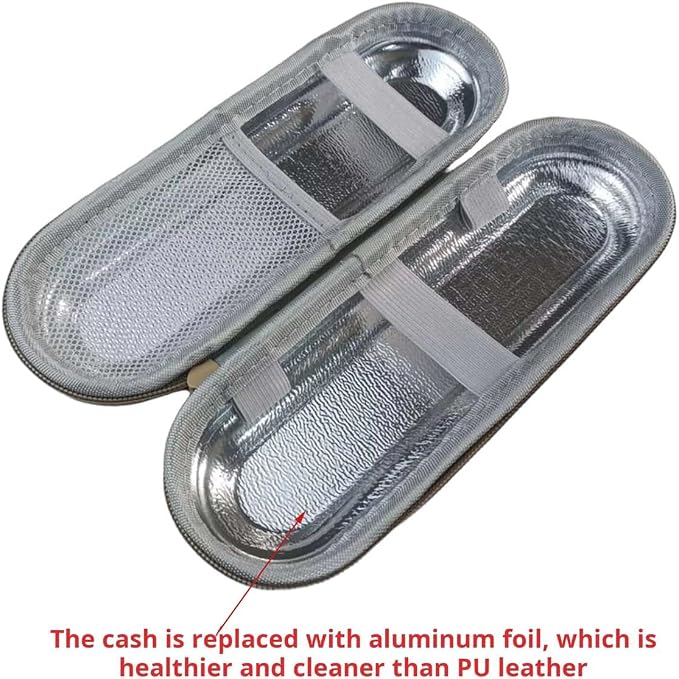 Aluminum Foil Lined Toothbrush Travel Case for Oral B/Oral-B Pro 1000 1500 5000 7000 & Philips Sonicare 4100 1100 5300 5100 6100/iO Electric Toothbrush, Hard Protective Storage Bag, Only Case - Image 2