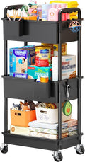 SUNALLY Baby Diaper Caddy Cart,3 Tier Rolling Diaper Cart for Nursery | Large Capacity & Easy Assemble Diaper Storage Organizer with Lockable Wheels for Newborn, New Mom, Baby Girl Boy Essentials by SUNALLY