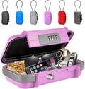 BKNOOU Portable Travel Safe with Removable Chain, Anti-Theft Beach Safe Box, Waterproof Combination Lock Box for Travel, Dorm, Beach, Hotel, Car, Home, Office by BKNOOU