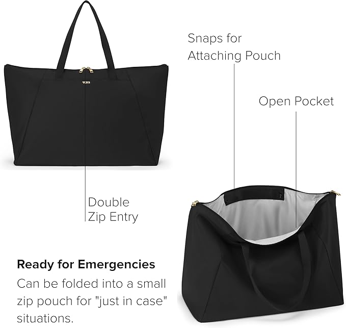 TUMI Just In Case Tote - Packable Travel Tote Bag for Women & Men - Carry Travel Accessories Easily - Image 4
