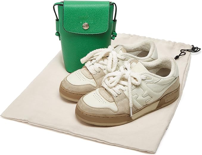 4 Pcs Travel Shoe Bags for Packing with Drawstring,17.7" x 13.8",Beige | Dust Resistant,Machine Washable & Reusable Storage Pouch,Drawstring Closure,Travel Essentials for Women & Men - Image 5