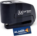 URBAN UR6B Hi-Tech Motorcycle Disc Lock with Smart Alarm | Best Value | 120dB, LED, Warning, A+ Sensitivity, Truly Waterproof, Long-Life CR2 Battery, Carried Locked, Bike Anti Theft Wheel Brake Locks by UrbanSecurity