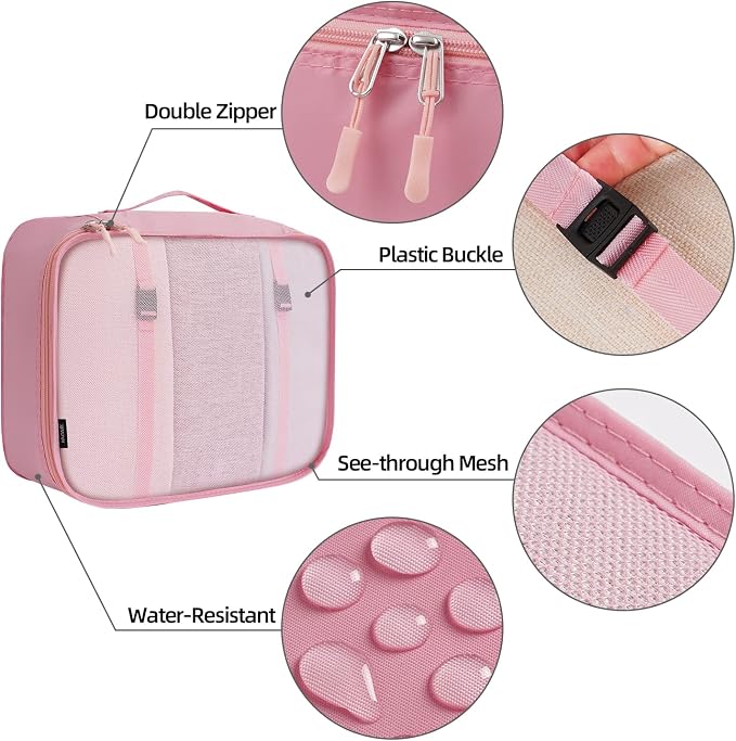 BAGAIL 6 Set/8 Set/10 Set Packing Cubes Various Sizes Packing Organizer for Travel Accessories Luggage Carry On Suitcase - Image 5