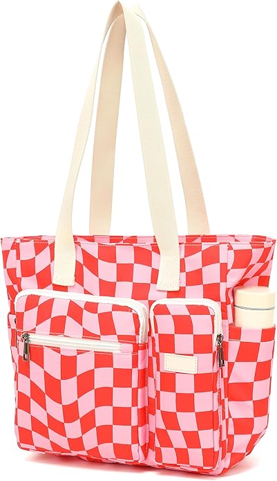 Women Tote Bag With Muti-Pockets,Lightweight Shoulder Bag,Large Capacity Handbag for Travel, Work, Gym by SANFAN