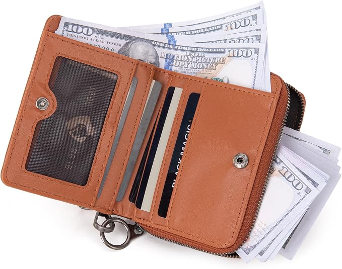 Montana West Small Wallet Woman with a Detachable Wristlet Brown Women's Wallet with Rfid Blocking Lining Minimalist Lightweight & Easy to Carry - Image 3