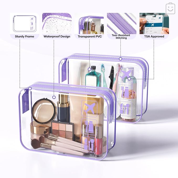 Veken 11 Set Compression Packing Cubes Garment Bags for Travel Essentials,Compressible Expandable Luggage Organizer Bags for Clothing,Space Saver Bags with Over 1000 pcs of Mesh Holes(Light Purple) - Image 4