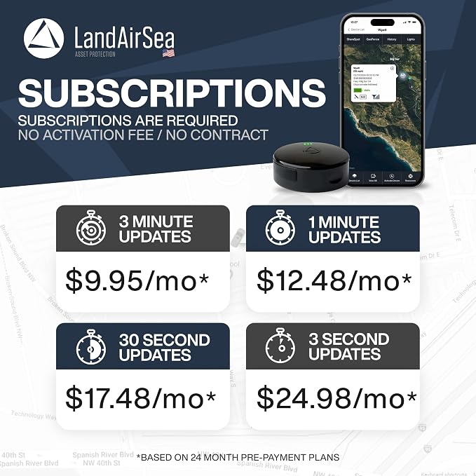 LandAirSea Overdrive GPS Tracker — Extended Life Battery, Magnetic, and Waterproof. Commercial GPS Tracker for Vehicles, Trailers, Equipment, and Assets. Real-Time Global Tracking. - Image 5