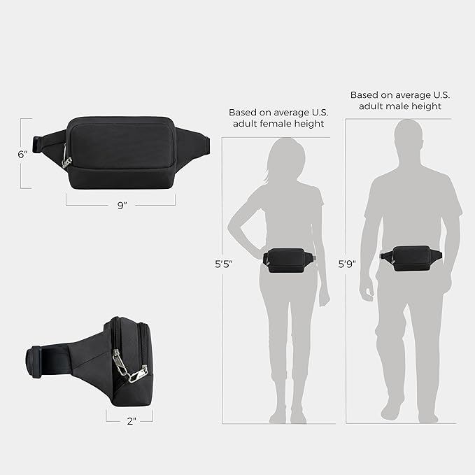 Travelon Anti-Theft Classic Waist Pack - Image 5
