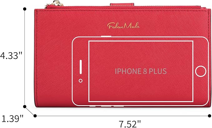 Wallets for Women Trifold Wristlet Wallets Large Capacity RFID Blocking Ladies Purse Credit Card Holder - Image 5