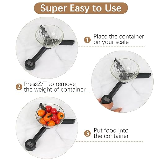 Folding Food Scale, Digital Kitchen Scale, Portable Food Scale Travel Scale for Food, Collapsible Mini Pocket Scale Grams and Ounces, Ideal for Diet Calorie Control Compact Kitchen (Black) - Image 4