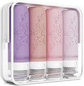 Silicone Travel Bottles for Toiletries, TSA Approved Leak-Proof Toiletry Containers for Airplane & Vacation by PanLuoNais