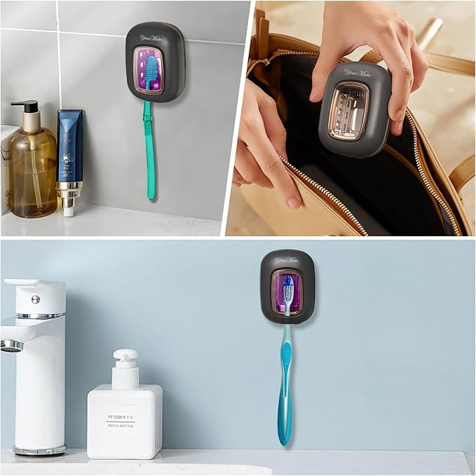 Rechargerable UVC Toothbrush Sanitizer Case for Electric/Manual Toothbrush - Image 5