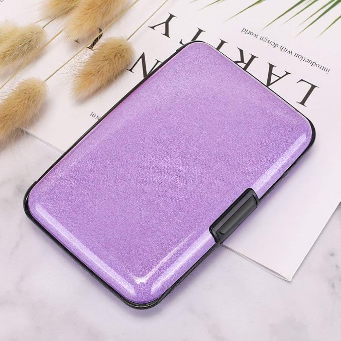RFID Blocking Credit Card Protector Case Holder Wallet for Men Women | RFID Blocking Credit Card Protector Aluminum ID Case Hard Shell Business Card Holders Metal Wallet for Men or Women - Image 7