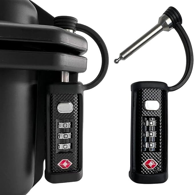LAFENLIN TSA Lock for Gun Case, 3-Dial Combo Padlock, 2 Pack | TSA-approved Combo Padlock (No key). Cut-resistant Steel Shaft, Weatherproof. Fits Rifles,Pistols, Cameras,Cases & Ammo Boxes by LAFENLIN-HardCaseLock