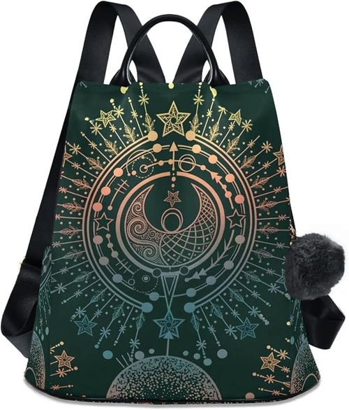 ALAZA Moon & Star Alchemy Magical Backpack Purse for Women Anti Theft Fashion Back Pack Shoulder Bag by ALAZA