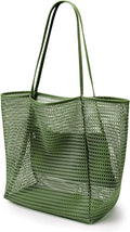 KALIDI Beach Mesh Tote Bag, Casual MAX 23L Summer Foldable Hobo Bag Women | Sandproof Widen Strap Large Shoulder Bag For Lake Pool Vacation Travel Picnic Grocery Market Shopping Carrier by KALIDI