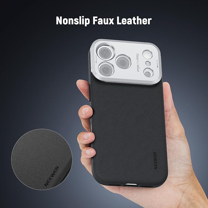 NEEWER Phone Case for 17 Pro, Modular Protective TPU/PC Phone Cover with 67mm Thread Filter Ring, 17mm Lens Backplate, T Mount Lens Adapter Compatible with Moment MagSafe iPhone 17 Pro, PA133 - Image 6