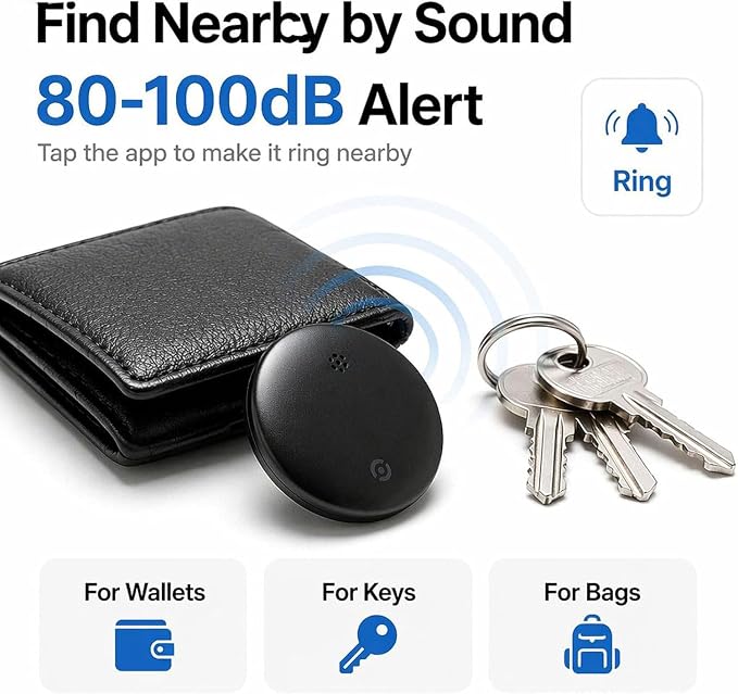 GPS Tracker for Vehicles No Subscription, iOS & Android, 2 Pack | IP66 Waterproof Car Tracker Tag, Precise Location Bluetooth Tracker Device, Compatible with Apple Find My & Google Find Hub - Image 3