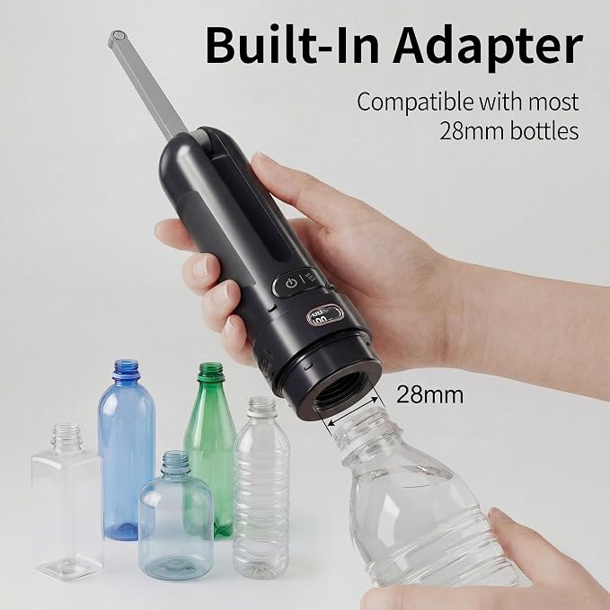 Portable Bidet for Travel,Personal Hygiene Sprayer Bottle for Women Men | Mobile Bidet Portable for Toilet,Electric Handheld High-Pressure Foldable USB-C Battery-Powered - Image 7
