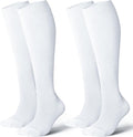LEVSOX Bamboo Viscose Graduated Compression Socks for Women&Men - Cushioned Knee-High 15-20mmHg Support Socks by Levsox