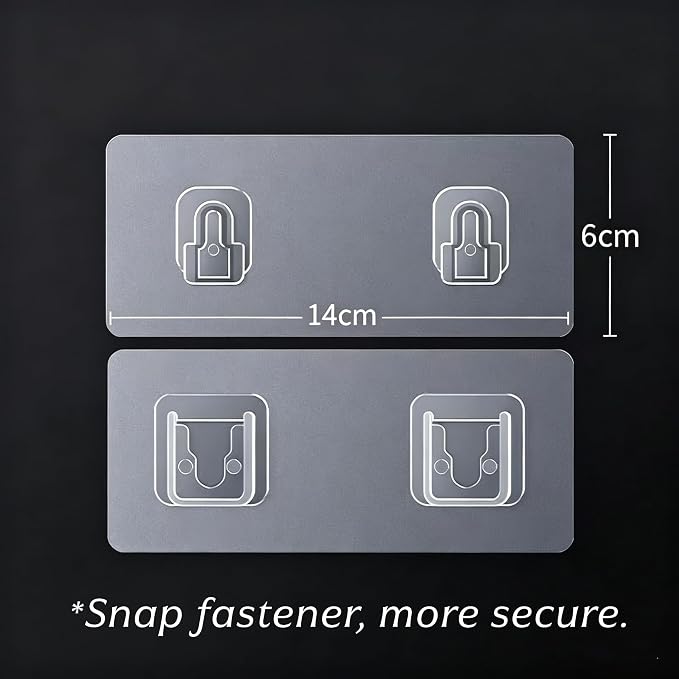 Foldable Adhesive Makeup Brush Holder, 16-Slot Clear Acrylic Organizer with Dual-Row Snap Buckle, Slim No-Drill Design for Medicine Cabinet & Vanity - Image 8
