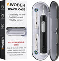 Oral-B Pro 1000 Plastic Travel Case, Compatible with Oral-B Pro 1000/1500/2000/3000/3500/Vitality Electric Toothbrush Only, Hard Protective Cover, Portable Toothbrush Holder (Black wihtout bag) by wober
