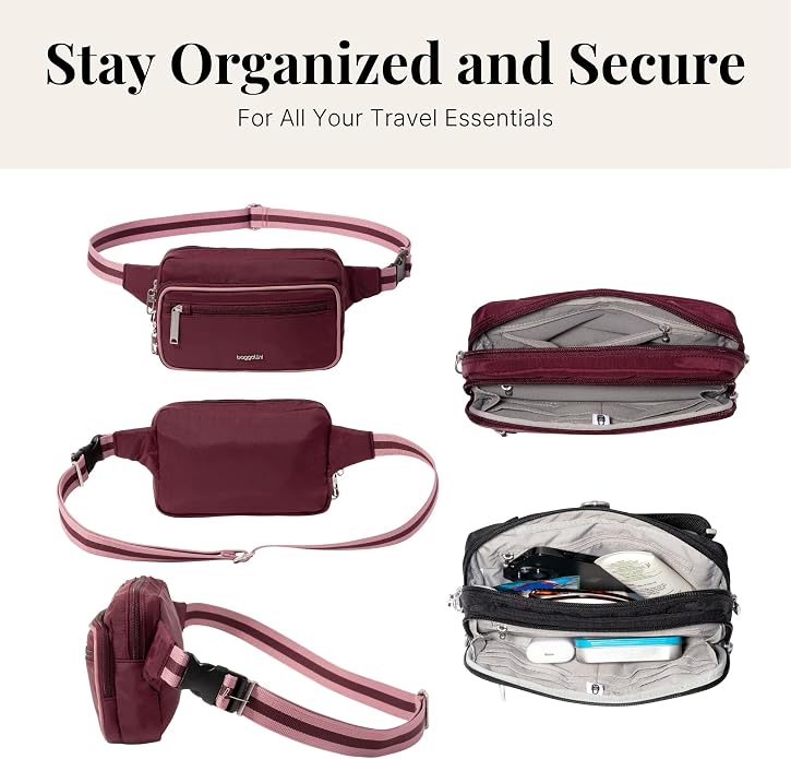 Baggallini Securtex Anti-Theft Belt Bag - Image 6