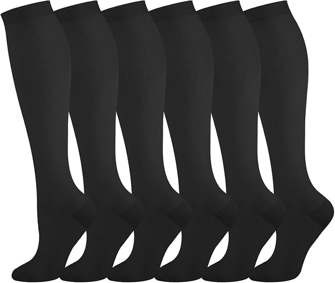 Compression Socks for Women Men 15-20 mmHg Knee High Support for Nurses, Travel, Pregnancy, Athletic by Dorobios
