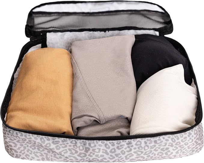 Packing Cubes for Travel, 6-Piece Large Packing Cube Organizer Set for Suitcase, Duffel Bag, Luggage, Multiple Sizes Travel Essentials (Desert Leopard) - Image 4